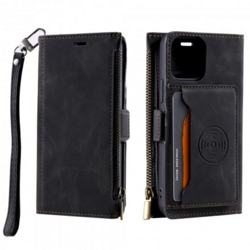 Læder Cover iPhone 13 Mønt- Og Kortholder
