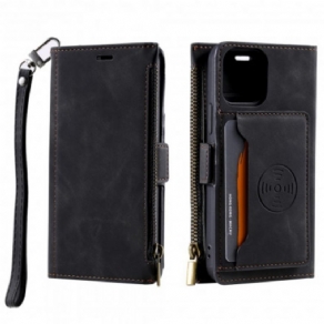Læder Cover iPhone 13 Mønt- Og Kortholder