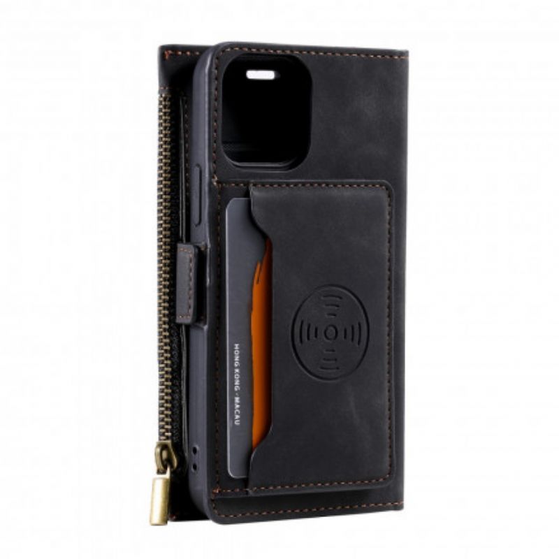 Læder Cover iPhone 13 Mønt- Og Kortholder