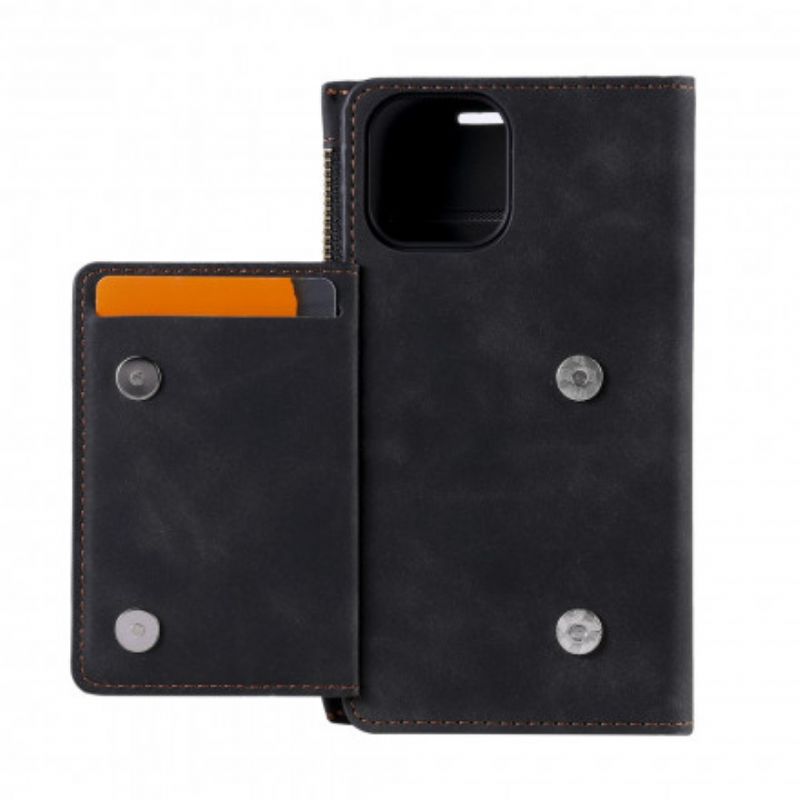 Læder Cover iPhone 13 Mønt- Og Kortholder