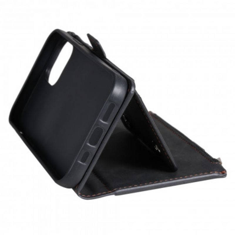 Læder Cover iPhone 13 Mønt- Og Kortholder