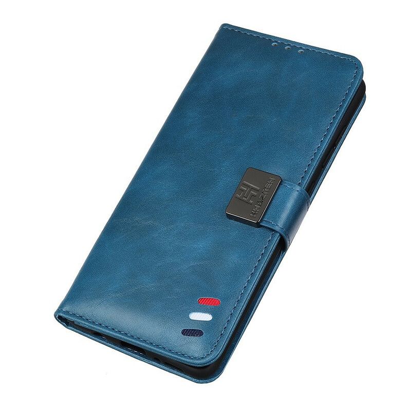 Læder Cover iPhone 13 Tricolor Vintage Lædereffekt