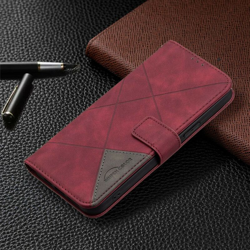 Flip Cover iPhone 13 Pro Max Binfen Farvetrekanter