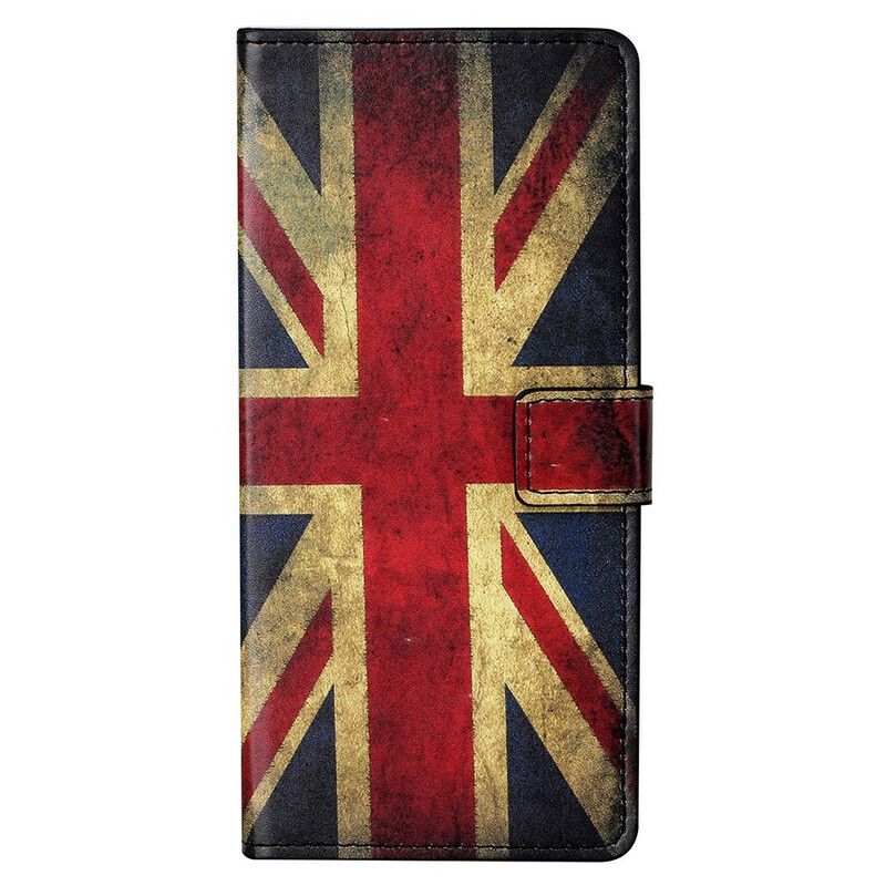 Læder Cover iPhone 13 Pro Max Englands Flag