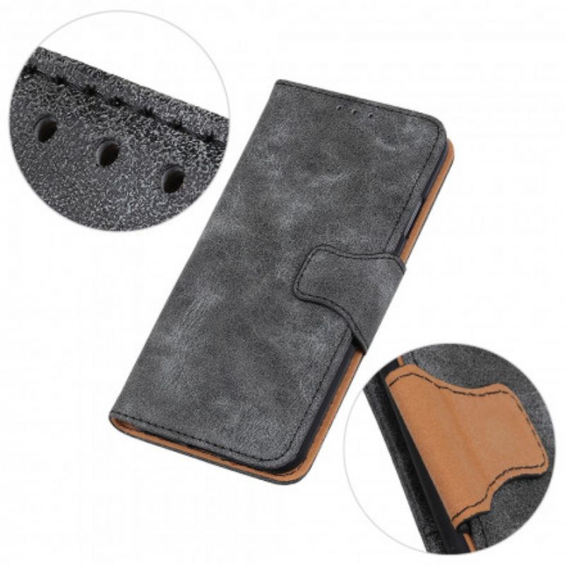 Flip Cover Realme 8 / 8 Pro Vintage Split Læder