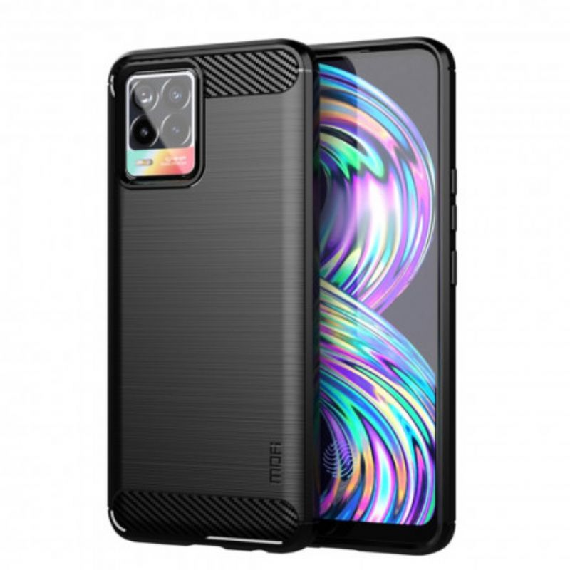 Mobilcover Realme 8 / 8 Pro Mofi Børstet Kulfiber