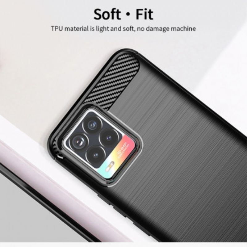 Mobilcover Realme 8 / 8 Pro Mofi Børstet Kulfiber
