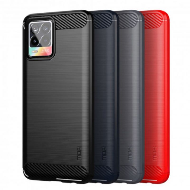 Mobilcover Realme 8 / 8 Pro Mofi Børstet Kulfiber