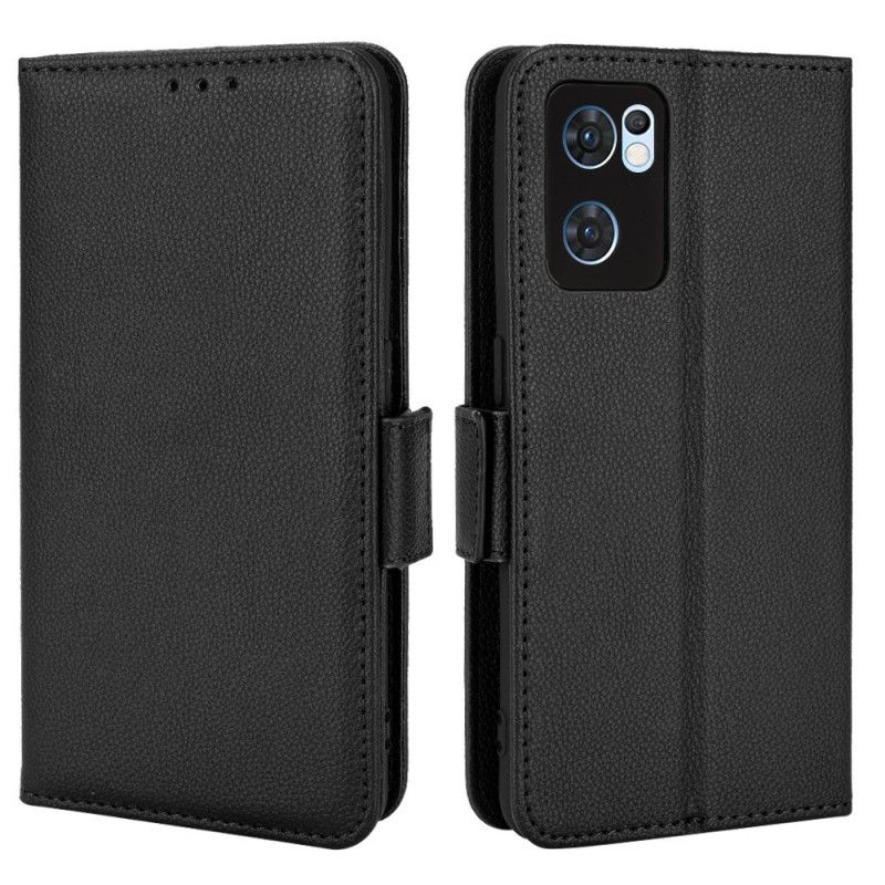 Flip Cover Oppo Find X5 Lite Læder Cover Dobbelt Nye Farver Flap