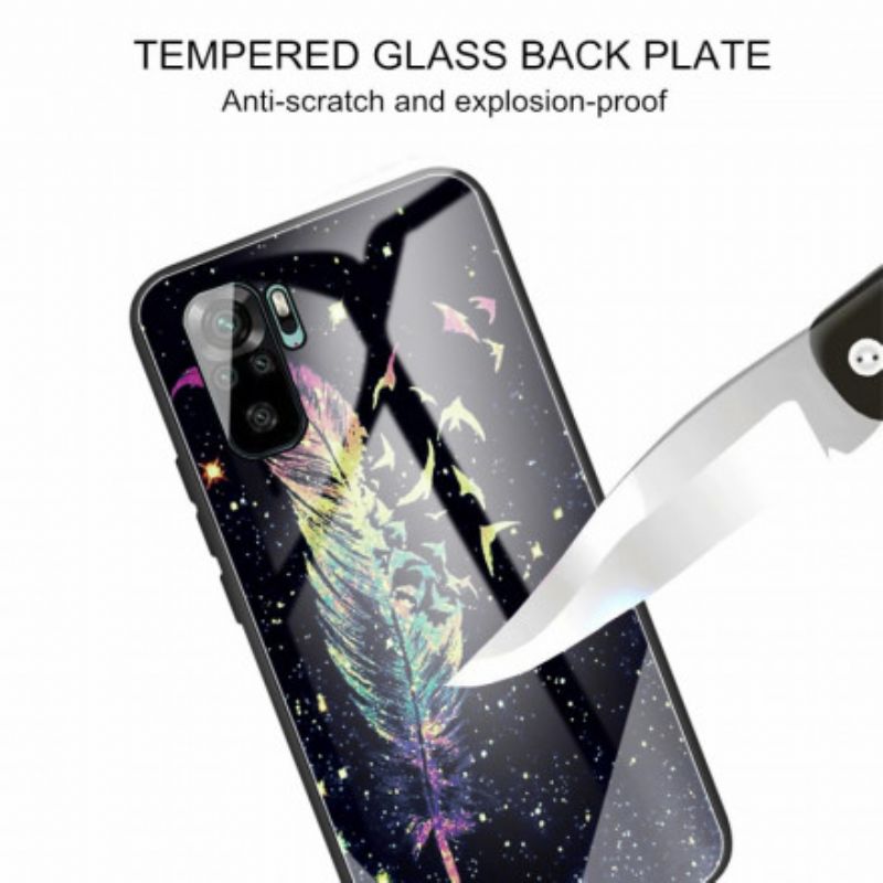 Cover Xiaomi Redmi Note 10 / 10S Hærdet Glasfjer