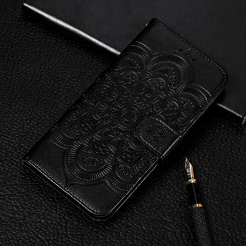 Læder Cover Xiaomi Redmi Note 10 / 10S Fuld Mandala