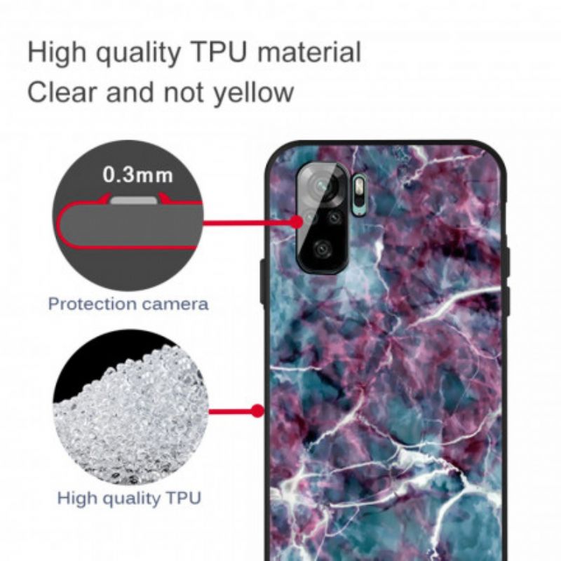 Mobilcover Xiaomi Redmi Note 10 / 10S Lilla Marmor