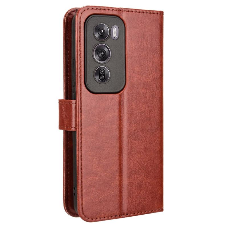 Flip Cover Oppo Reno 12 Pro 5g Prangende Kunstlæder Med Rem