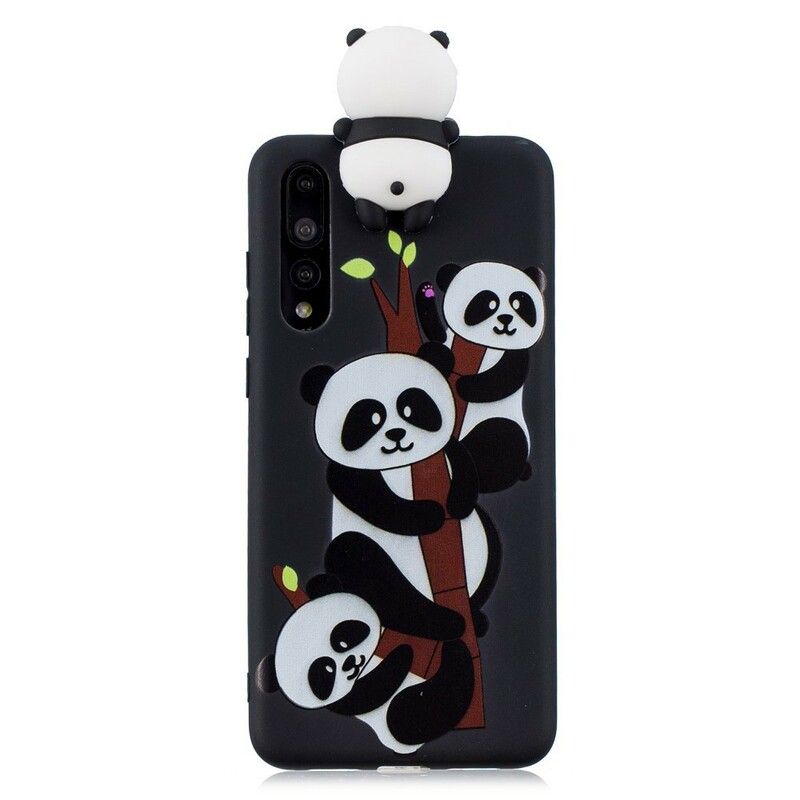 Cover Huawei P20 Pro 3d Panda Familie