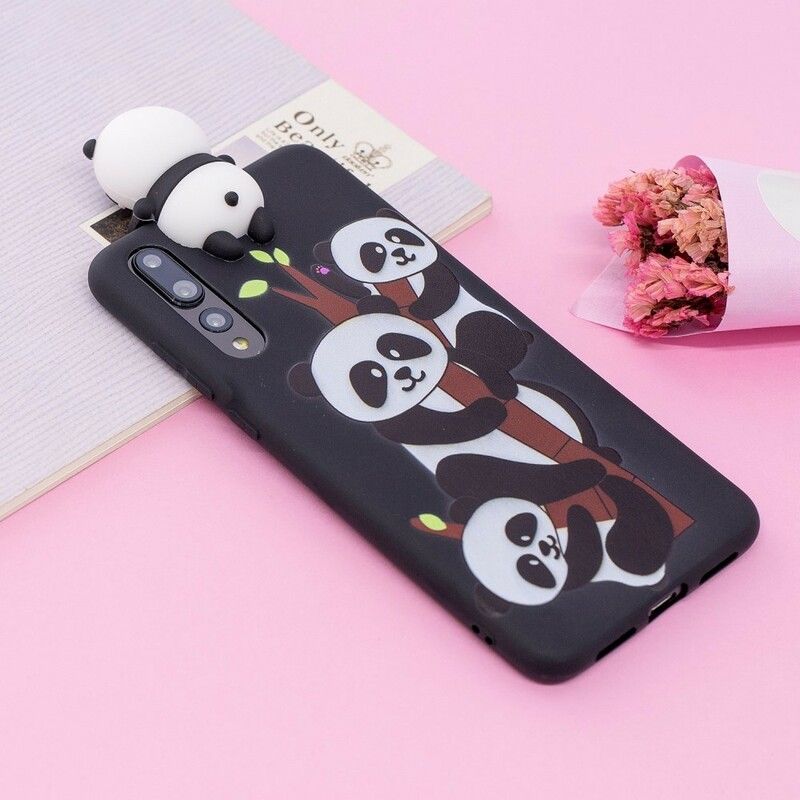 Cover Huawei P20 Pro 3d Panda Familie