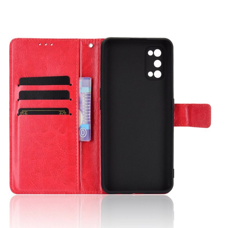 Læder Cover Realme 7 Pro Flashy Imiteret Læder