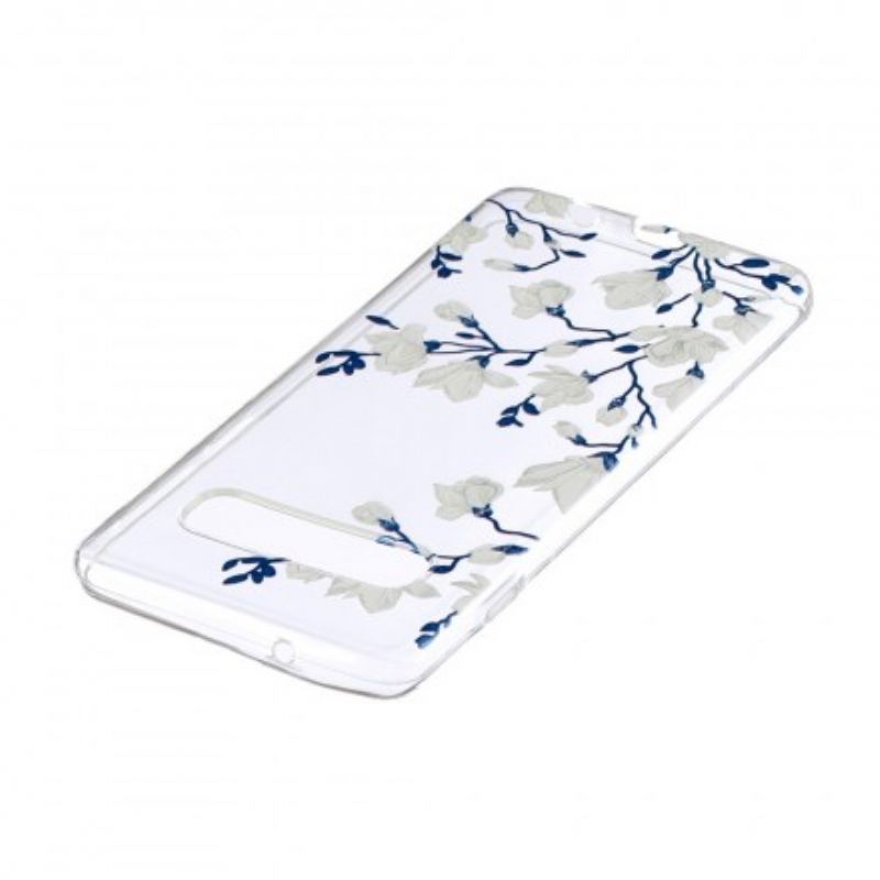 Cover Samsung Galaxy S10 Hvide Blomster
