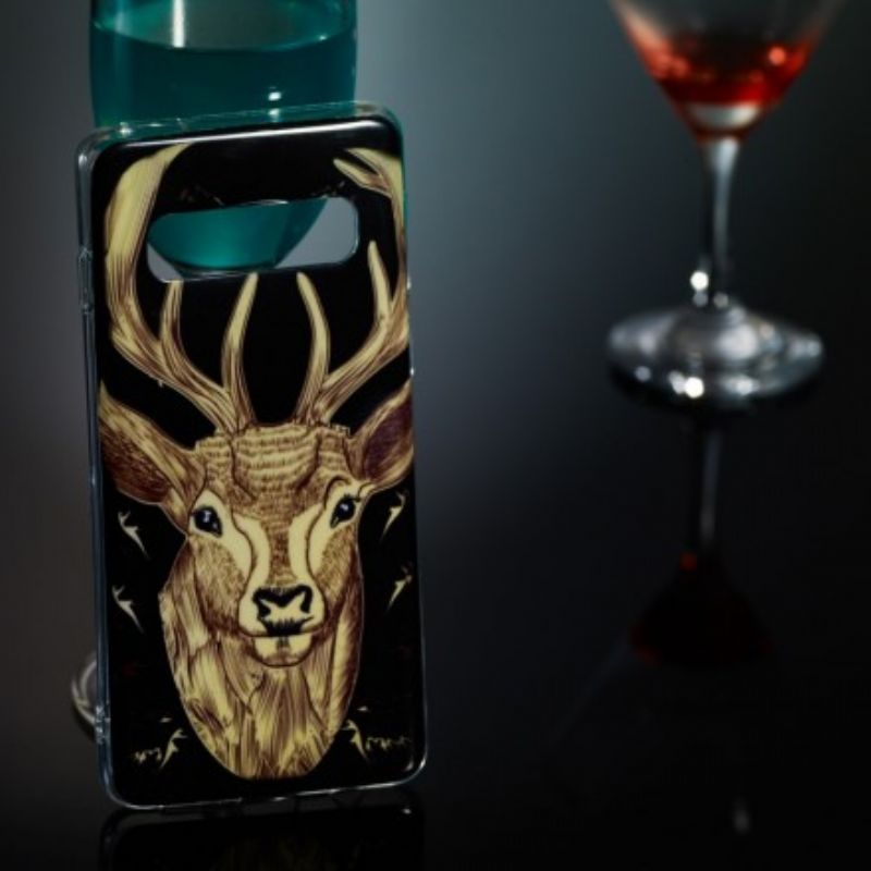 Mobilcover Samsung Galaxy S10 Fluorescerende Majestic Stag