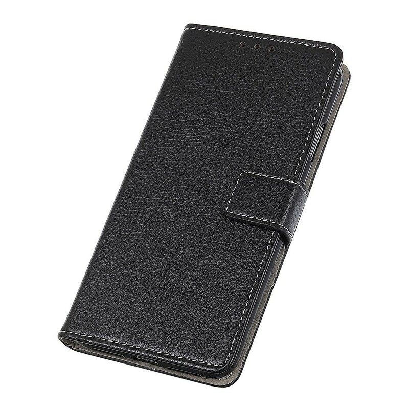 Flip Cover Honor 20 Pro Litchi-eksponerede Sømme