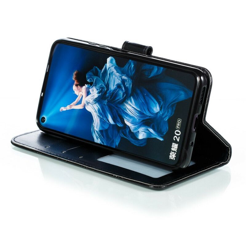 Flip Cover Honor 20 Pro Med Snor Fuld Rem Mandala