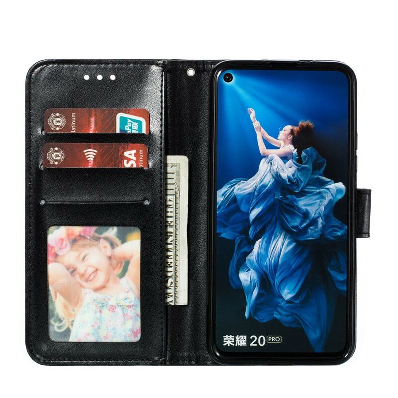 Flip Cover Honor 20 Pro Med Snor Fuld Rem Mandala