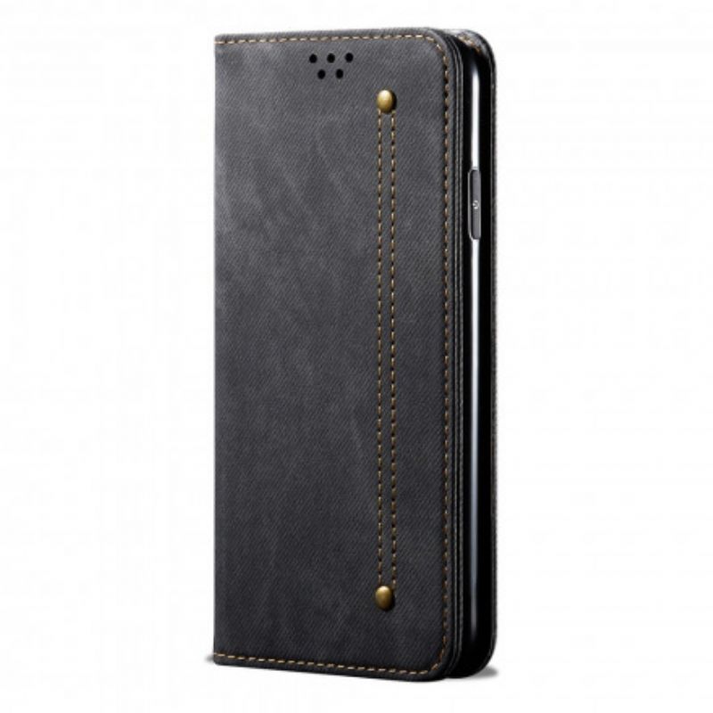 Cover Vivo Y70 Flip Cover Denimstof