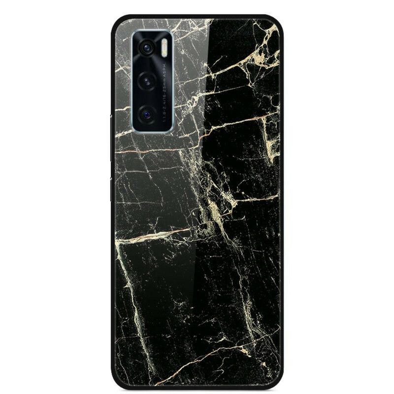 Mobilcover Vivo Y70 Supreme Marmor Hærdet Glas