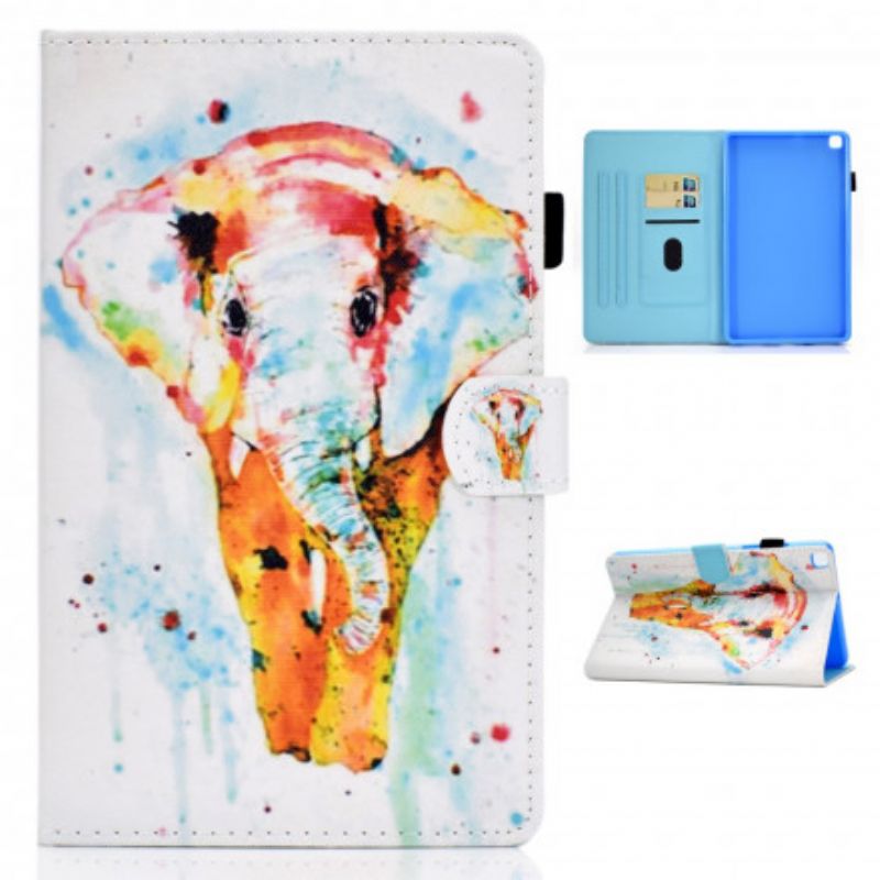 Flip Cover Samsung Galaxy Tab A7 Akvarelelefant