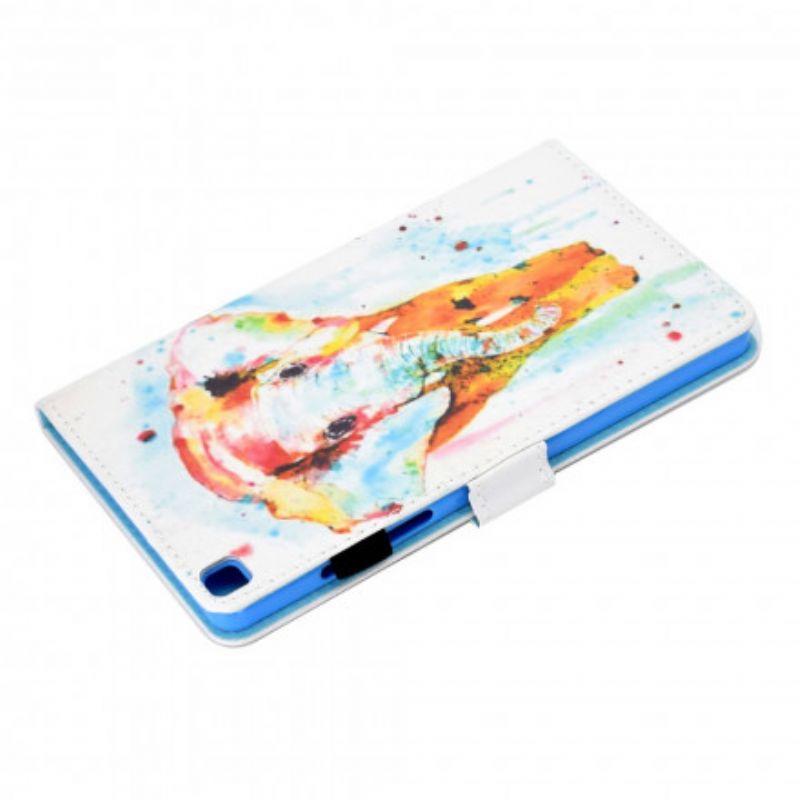 Flip Cover Samsung Galaxy Tab A7 Akvarelelefant