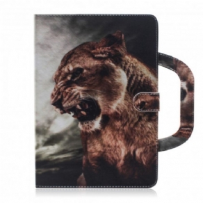 Flip Cover Samsung Galaxy Tab A7 Løve Med Håndtag