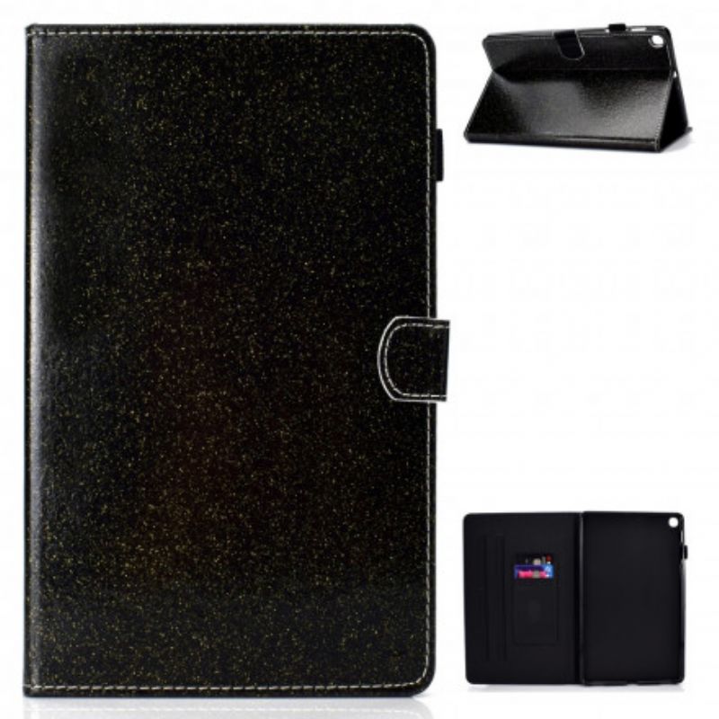 Flip Cover Samsung Galaxy Tab A7 Mousserende Pailletter