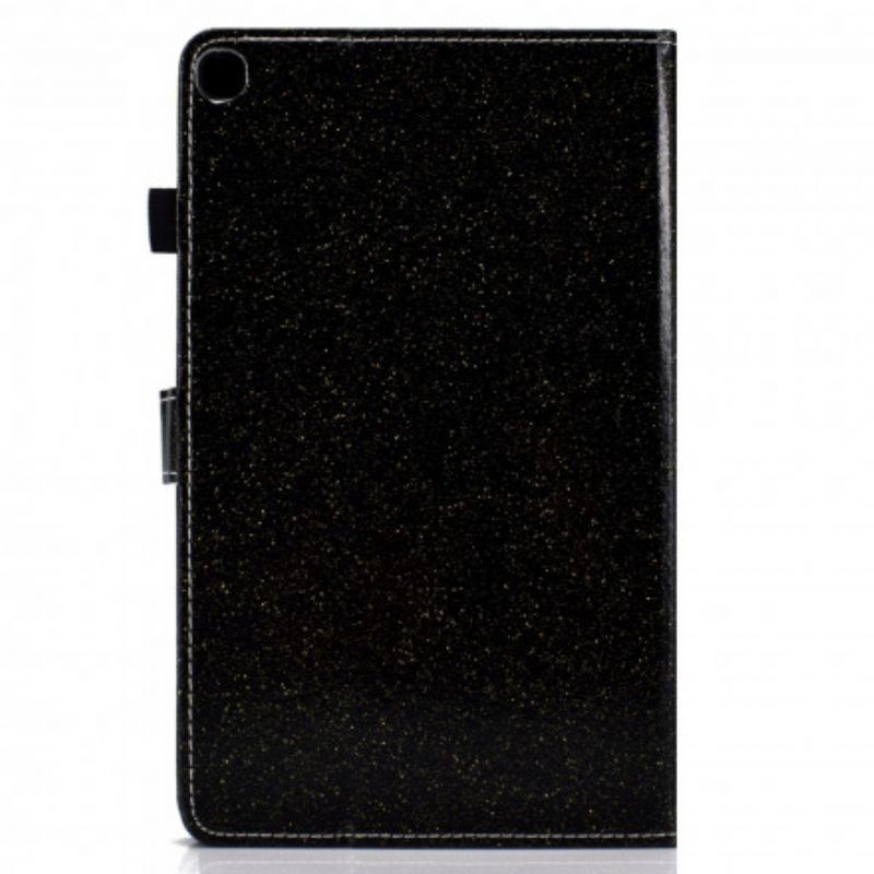 Flip Cover Samsung Galaxy Tab A7 Mousserende Pailletter