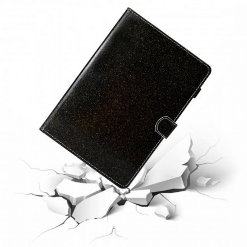 Flip Cover Samsung Galaxy Tab A7 Mousserende Pailletter