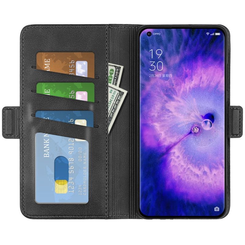 Flip Cover Oppo Find X5 Læder Cover Dobbeltklap