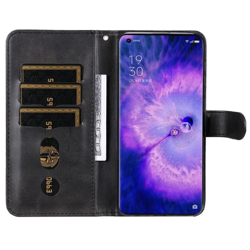 Læder Cover Oppo Find X5 Møntpung