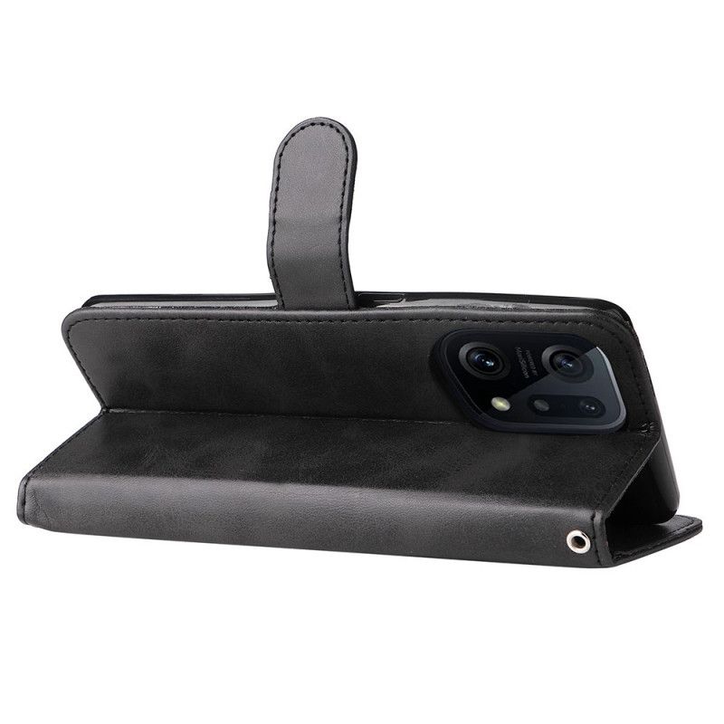Læder Cover Oppo Find X5 Møntpung
