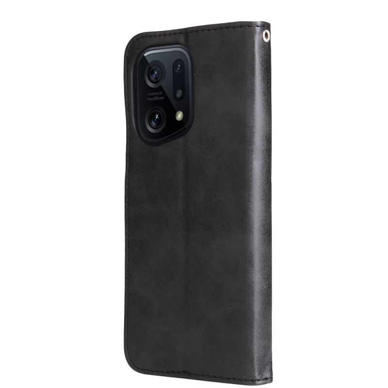 Læder Cover Oppo Find X5 Møntpung
