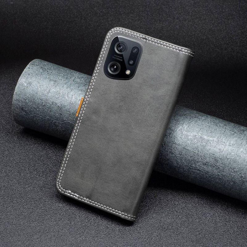 Læder Cover Oppo Find X5 Totonet Med Rem