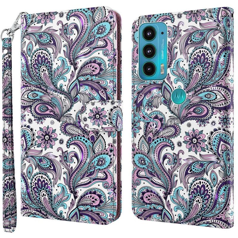 Flip Cover Moto E40 / E30 / E20 Paisley Mønster