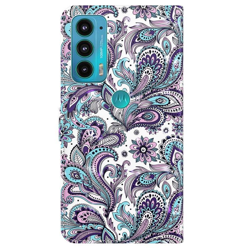 Flip Cover Moto E40 / E30 / E20 Paisley Mønster