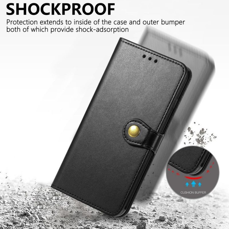 Læder Cover Moto E40 / E30 / E20 Imiteret Læder Og Vintage Lås