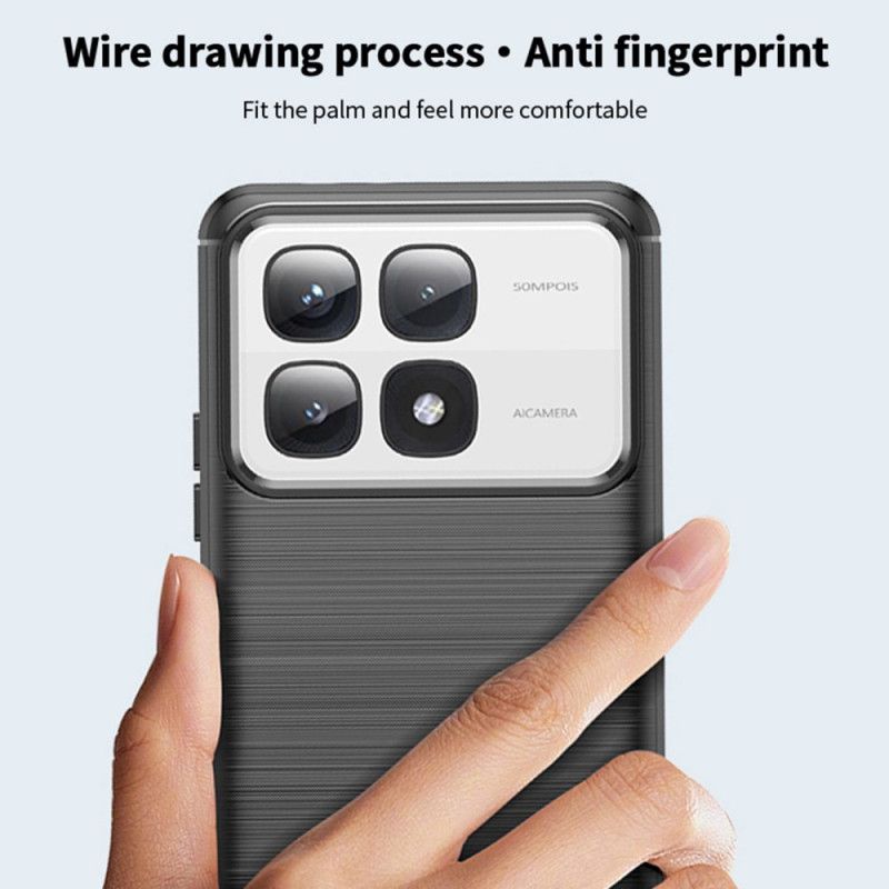 Cover Xiaomi 14t Børstet Kulfiber