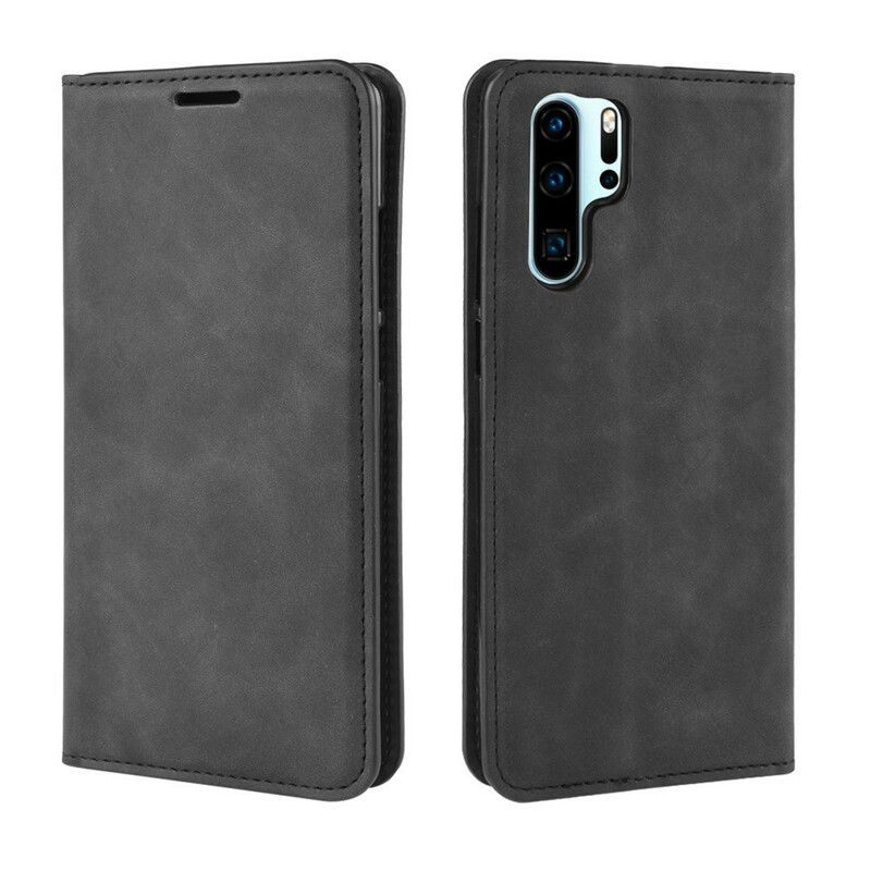 Cover Huawei P30 Pro Flip Cover Chic Lædereffekt