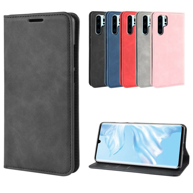 Cover Huawei P30 Pro Flip Cover Chic Lædereffekt