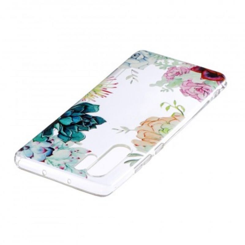 Cover Huawei P30 Pro Sømløse Akvarelblomster