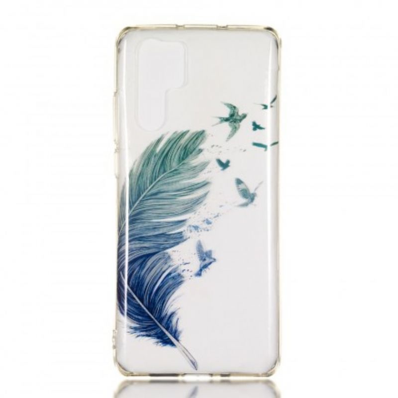 Cover Huawei P30 Pro Transparente Farvede Fjer