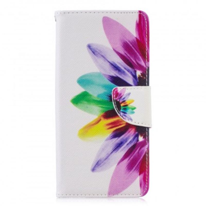 Flip Cover Huawei P30 Pro Akvarelblomst
