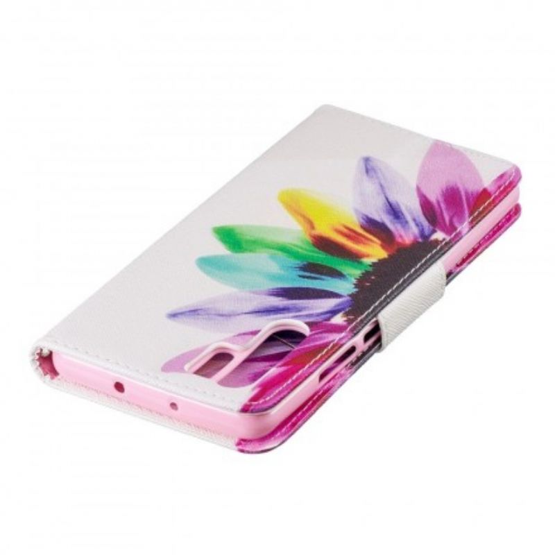 Flip Cover Huawei P30 Pro Akvarelblomst