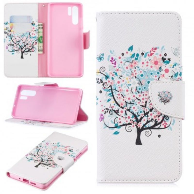 Flip Cover Huawei P30 Pro Blomstret Træ