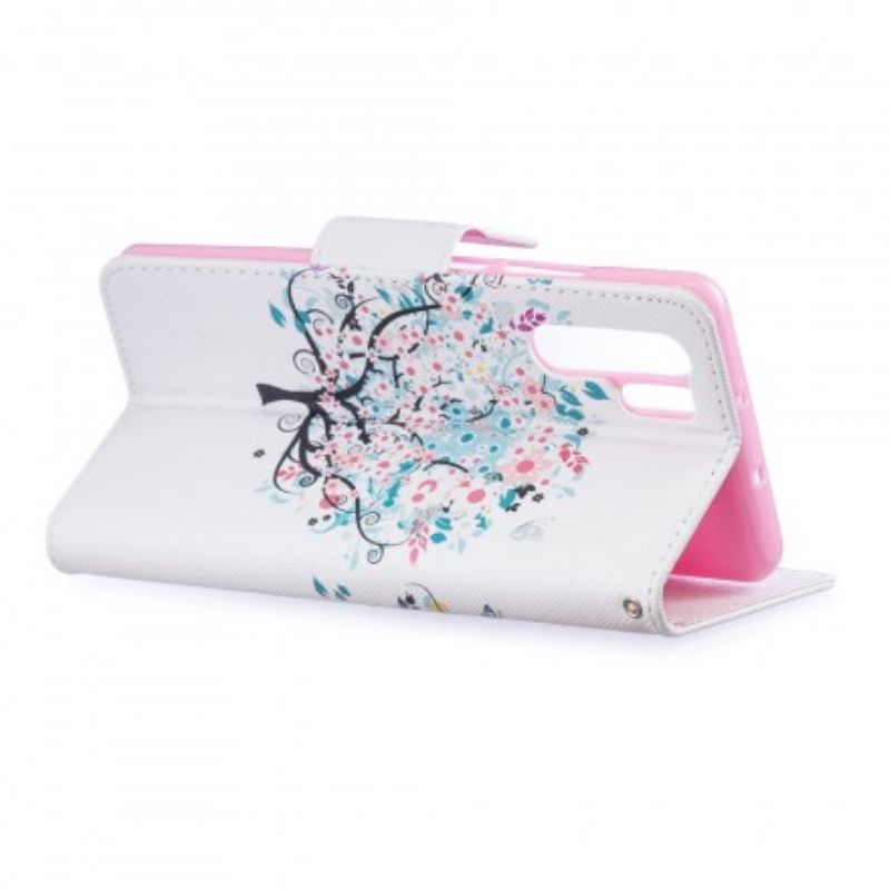 Flip Cover Huawei P30 Pro Blomstret Træ